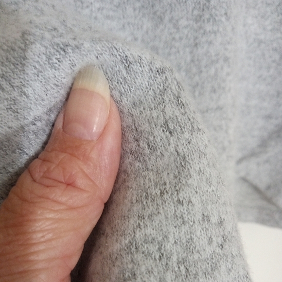 Adrienne Vittadini gray lightweight cowl neck sweater women's size PS NWT - Picture 3 of 7